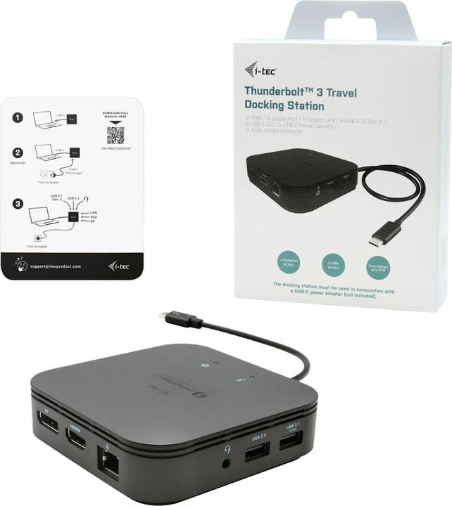 Actual product image i-tec Tb3traveldockpd (Thunderbolt, 1 Ports)