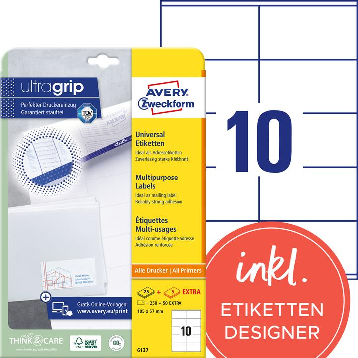 Produktbild Avery Universal-Etiketten