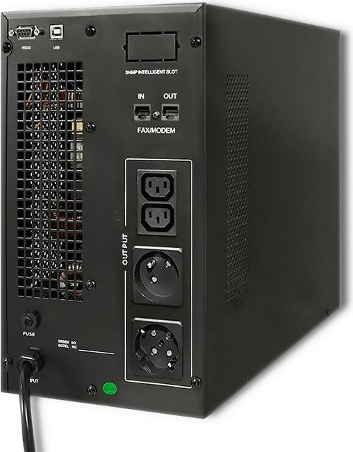 Actual product image Qoltec Pure Sine Wave 53043 (3000 VA, 2400 W, Online double converter UPS)