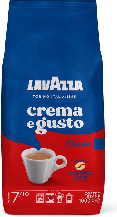 Lavazza Crema e Gusto (1000 g, Torréfaction foncée)