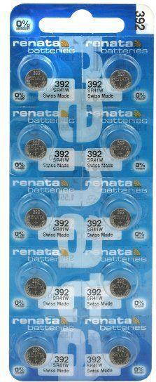 Image du produit Renata 392 / SR41W - 10 piles bouton (10 pcs, LR41, 45 mAh)