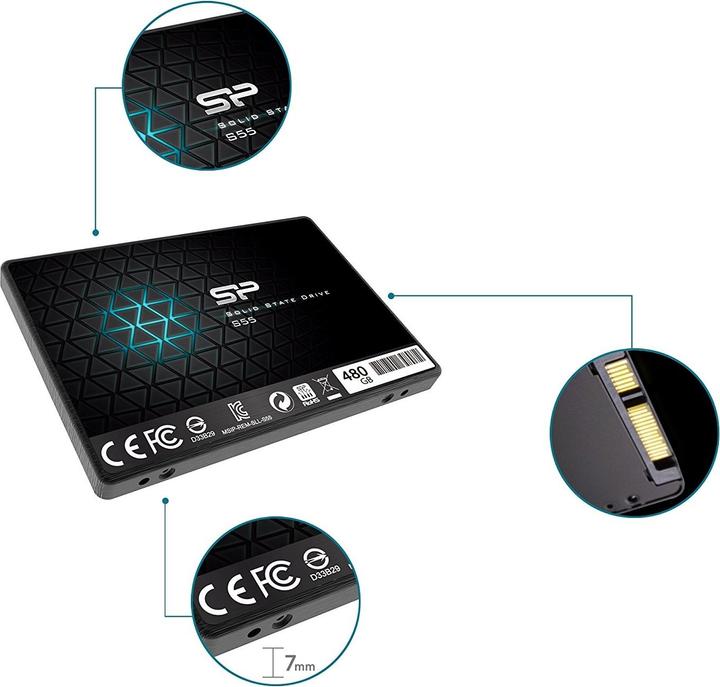 Actual product image Silicon Power Slim S55 (480 GB, 2.5")