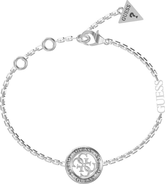 Guess Stylish steel bracelet 4G Loop JUBB02289JWRHBK - Dimension: 14.5 - 18.5 cm - S (14.60 cm, Edelstahl)