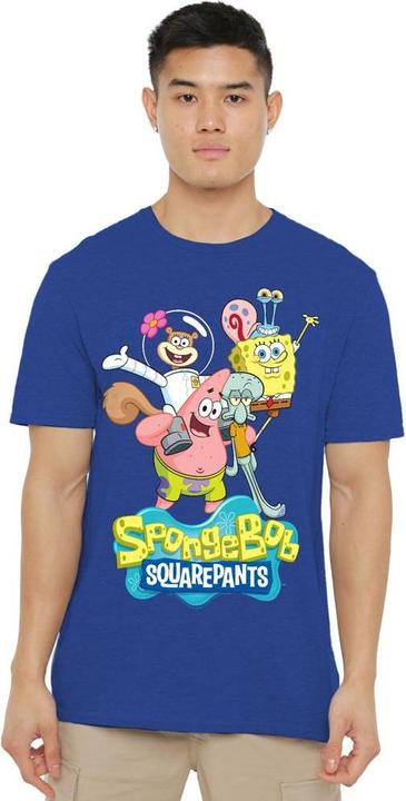 Immagine prodotto Spongebob Squarepants Maglietta Foto di gruppo Adulto Unisex (L)