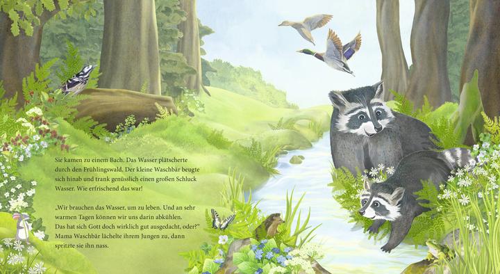 Immagine prodotto Der kleine Waschbär fragt nach Gott – ein Bilderbuch für Kinder ab 2 Jahren (Tedesco, Lea Kässmann, 2020)