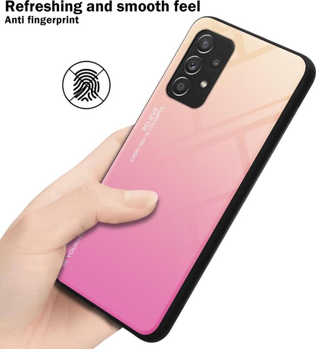 Actual product image Cadorabo TPU 2 colors glass envelope (Samsung Galaxy A52, Samsung Galaxy A52 5G, Samsung Galaxy A52s 5G)