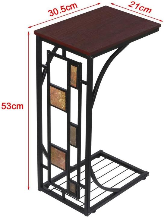 Image du produit Yaheetech C-förmiger Beistelltisch