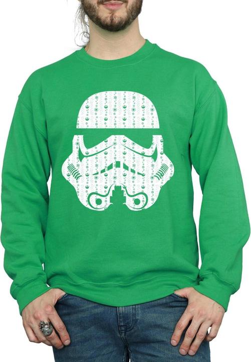 Immagine prodotto Star Wars Christmas Stormtrooper Helmet Felpa Uomo (S)