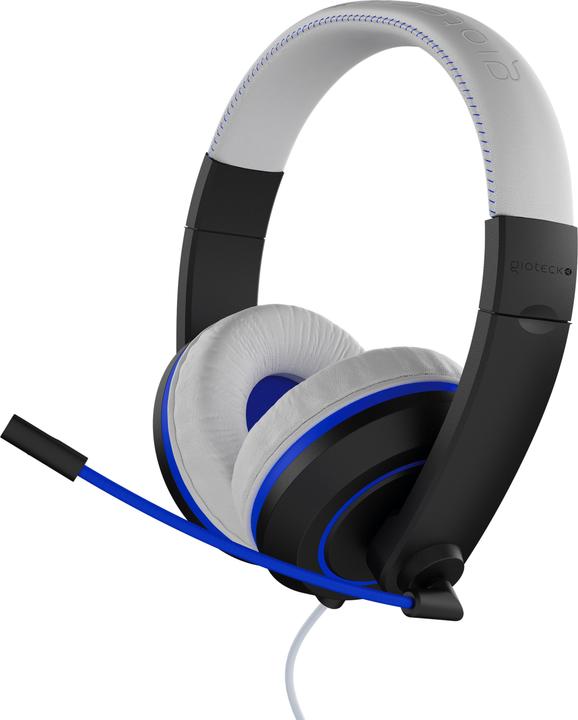Actual product image Gioteck XH-100S Wired Stereo Headset White/Blue (Cable)