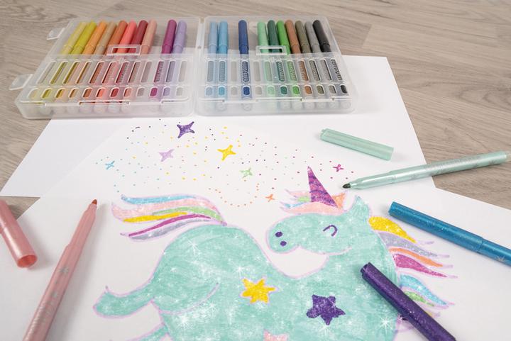 Actual product image EberhardFaber Fibre pen Glitter (Multicoloured, 24 x)