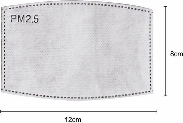 Immagine prodotto Hermex Filtro al carbone attivo PM2.5 per maschere igieniche Maschere di protezione della bocca 50 pezzi (Nessuna classe di protezione ufficiale, 50 x)