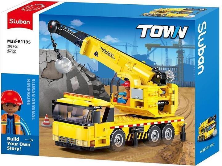 Sluban SL96065 - Kranwagen mit Abrissbirne (293 Teile)