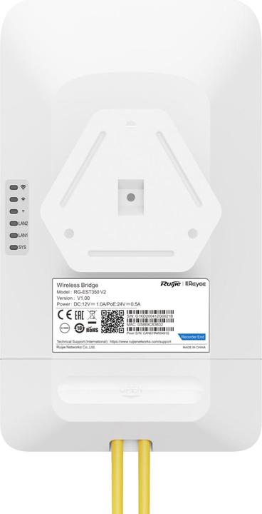 Actual product image Ruijie Reyee 2x Ip54 Outdoor Wireless Bridge 5km 15dbi 5ghz Wifi (867 Mbit/s)