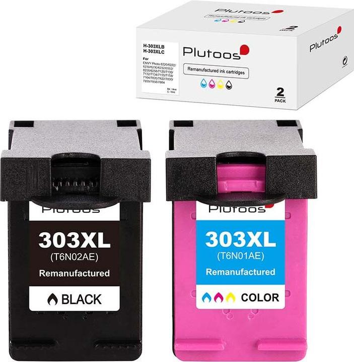 Produktbild Plutoos HP 303 XL HP 303 XL Patronen XXL kompatibel (BK, CL)