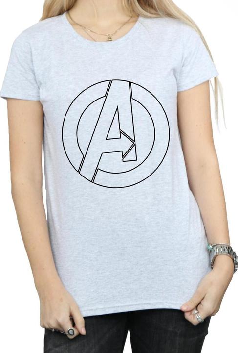 Immagine prodotto Marvel Maglietta Outline Logo Donna (XL)