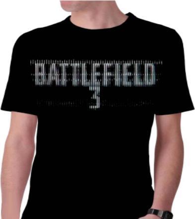 Video Game Shirts Battlefield III Distortion Logo (S)