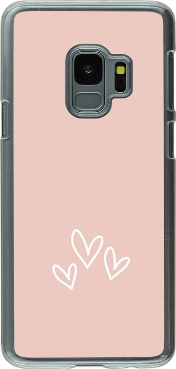 Produktbild PhoneLook Hülle transparent Valentine 2023 three minimalist hearts (Samsung Galaxy S9)