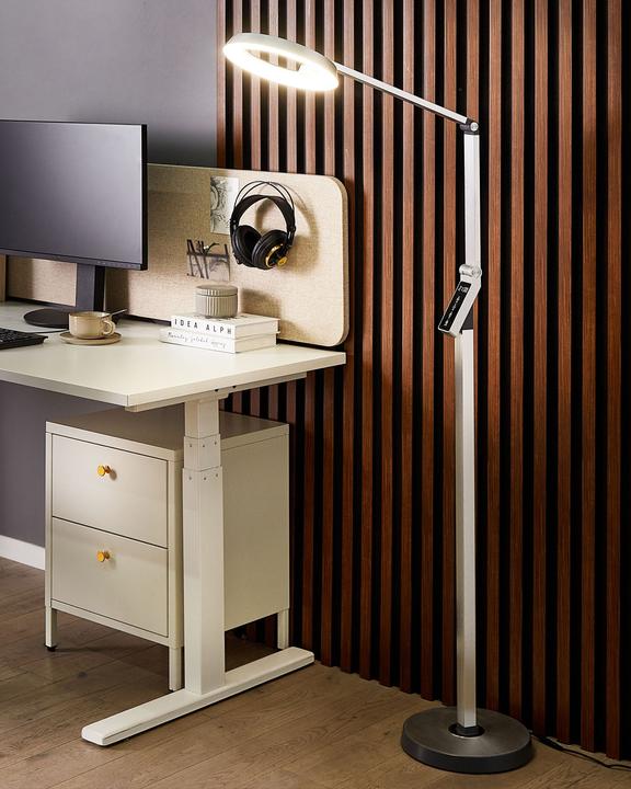 Image du produit Beliani Lampadaire Argent LED CARINA (660 lm)