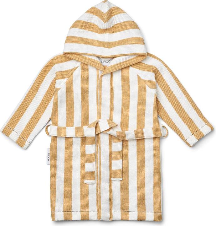Actual product image Liewood Gray Wellness bathrobe waffle fabric (110, 116, 115 A)