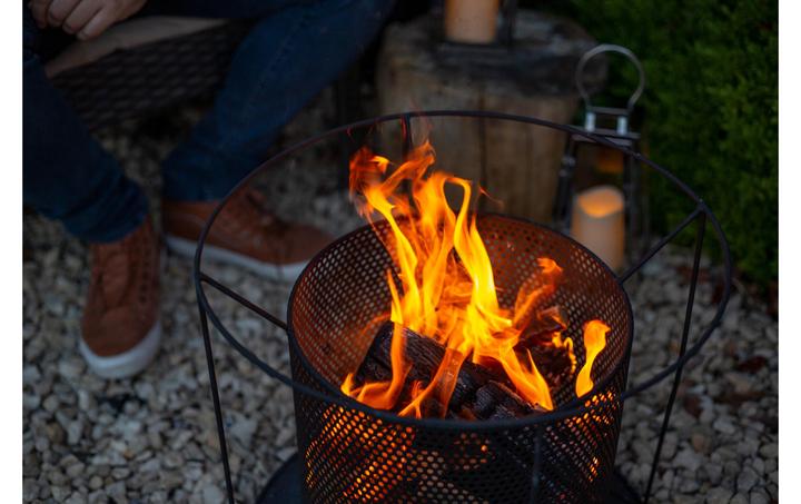 Actual product image La Hacienda Fire Basket Kora Black (44 cm)