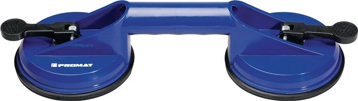 Produktbild Nordwest Handel AG Saugheber Trgf.80kg Kopf-D 118mm 2 Köpfe ABS Ku.PROMAT (80 kg)