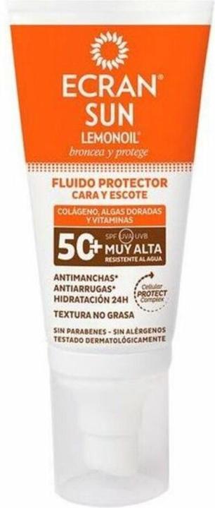 Ecran SUN LEMONOIL CARA & ESCOTE SPF50+ fluido solare 50 ml (Spray solare, SPF 50, 50 ml)