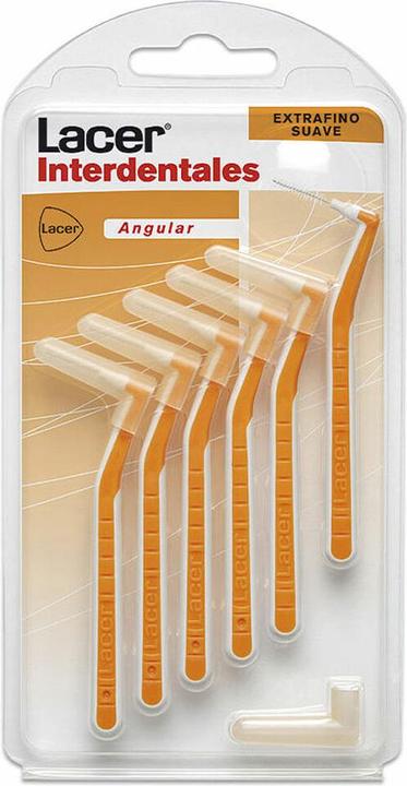 Actual product image Lacer Interdental Brush Orange Extrathin Soft 0 5 Mm (6 x, 0.50 mm)