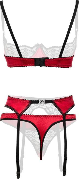 Produktbild Christine Le Duc 3teiliges BHSet Gush Rot (L)