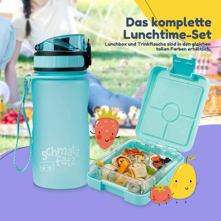 Image du produit Schmatzfatz Boîte à goûter pour enfants, turquoise