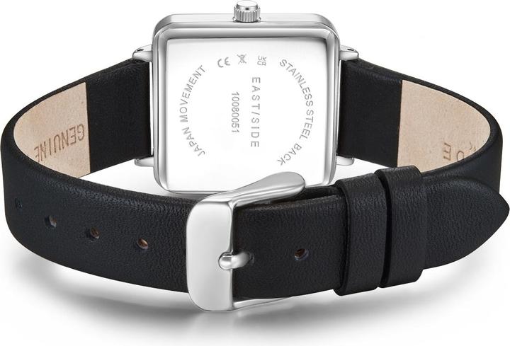 Produktbild Eastside Damen Quarzuhr Grand Echtleder schwarz - 11254 (Analoguhr, 37.30 mm)