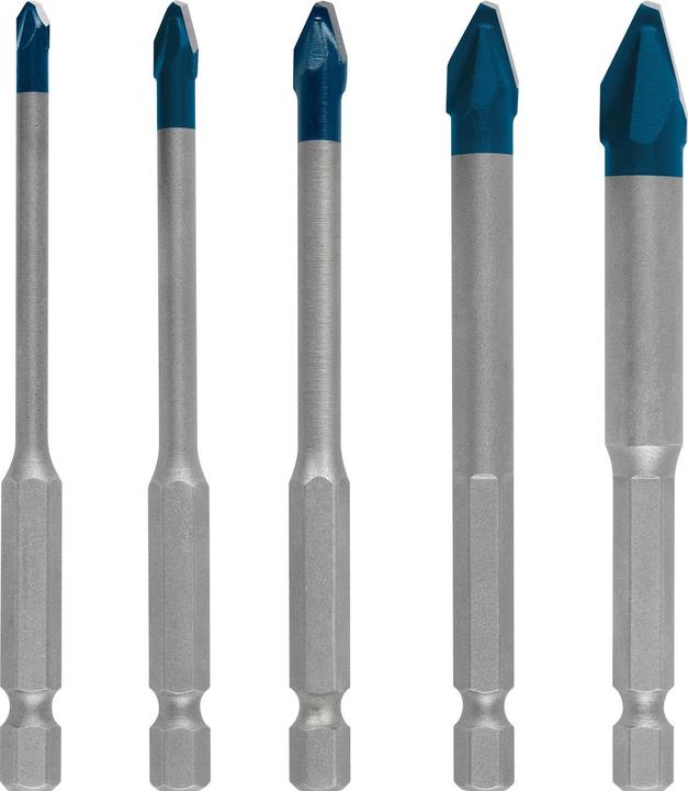 Produktbild Bosch Professional Zubehör EXPERT HEX-9 HardCeramic Bohrer-Set, 4/5/6/8/10 mm, 5-tlg. (5 mm, 4 mm, 6 mm, 8 mm, 10 mm)