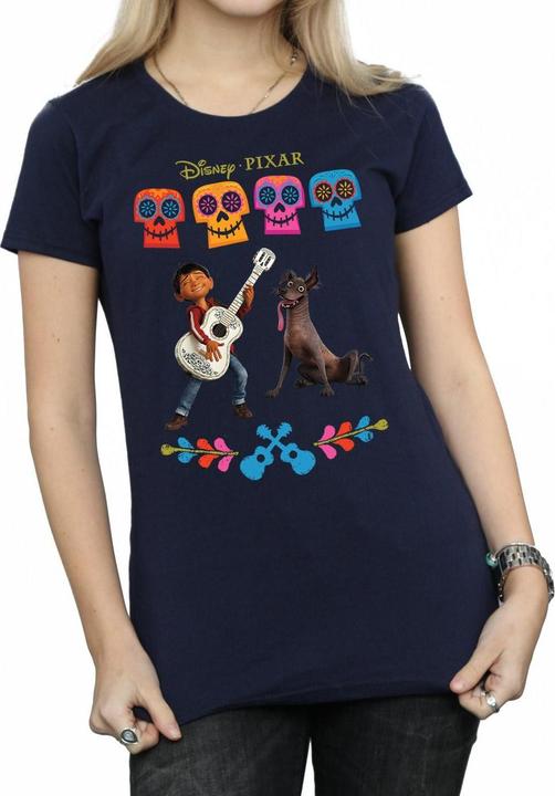 Actual product image Disney Womens/Ladies Coco Miguel Logo Cotton T-Shirt (XXL)