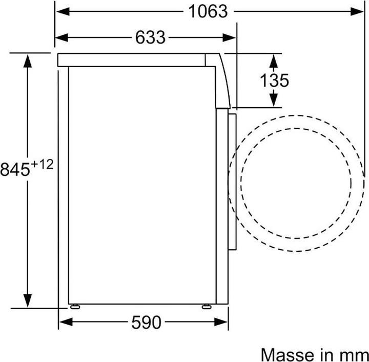 Immagine prodotto Bosch Hausgeräte WAN281A3CH (8 kg, A sinistra, Spina CH)