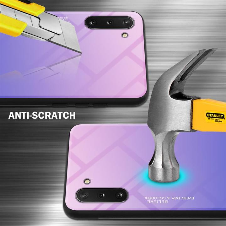 Actual product image Cadorabo TPU 2 colors glass cover (Samsung Galaxy Note 10)