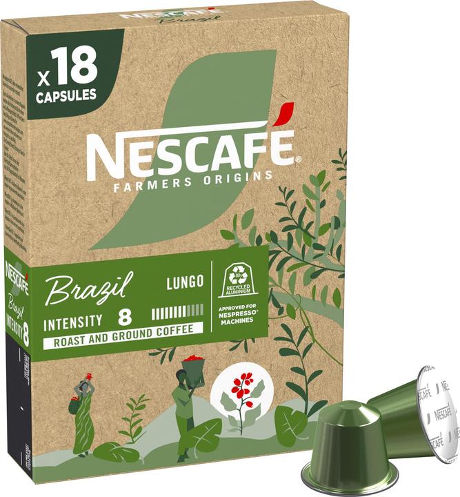 Actual product image Nescafé Farmers Origins Brazil (18 x Port.)