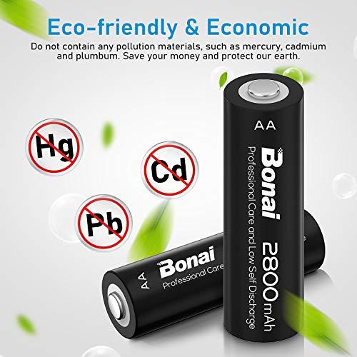 Produktbild Bonai Wiederaufladbare Batterien (24 Stk., AA, 2800 mAh)