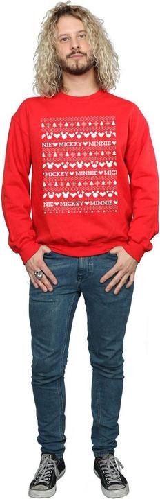 Immagine prodotto Disney Mickey And Minnie Christmas Fair Isle Felpa Uomo (S)