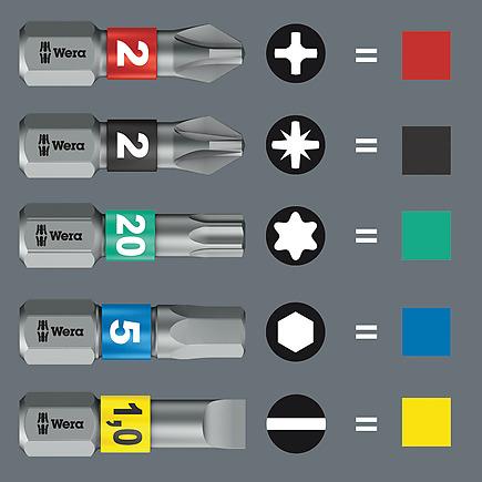 Actual product image Wera Bit-Check 10 Impaktor 1 SB (5/16")