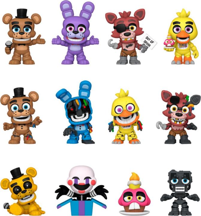 Immagine prodotto Funko Minifigure di Five Night's at Freddy Mystery Minis FNAF (10 anni di anniversario) 5 cm Display (12)