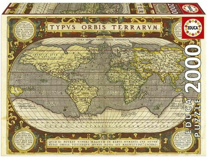 Immagine prodotto Educa 19620 Puzzle 2000 Pz. Mappa del mondo (2000 pezzi)