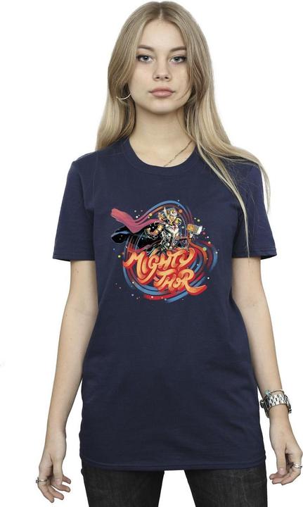 Image du produit - T-shirt THOR LOVE AND THUNDER MIGHTY THOR SWIRL - Femme (L)