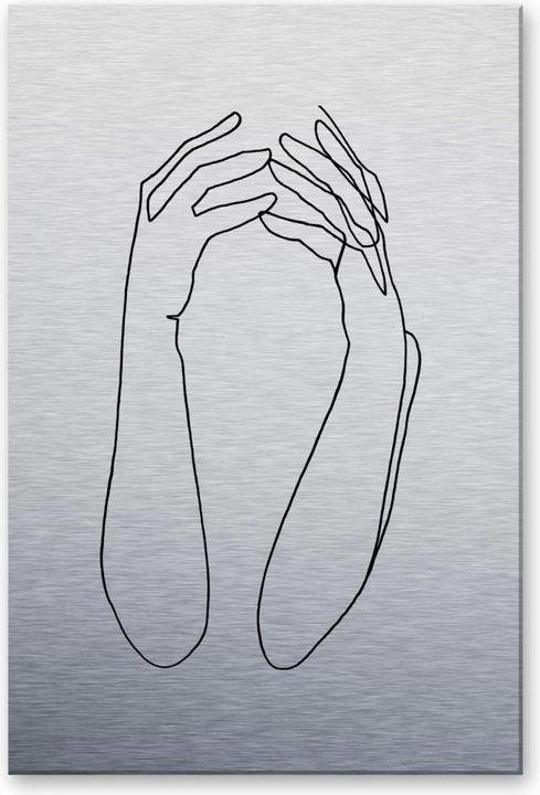 Actual product image Trenddeko Silver Effect - Desperate (75 x 120 cm)