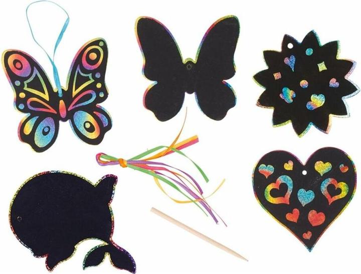 Actual product image Goki Scratch Hangers Rainbow
