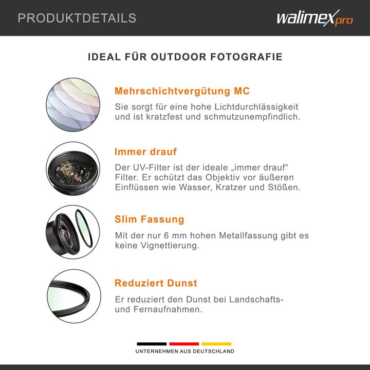 Produktbild Walimex Slim MC 82mm (82 mm, UV-Filter, 82 mm)