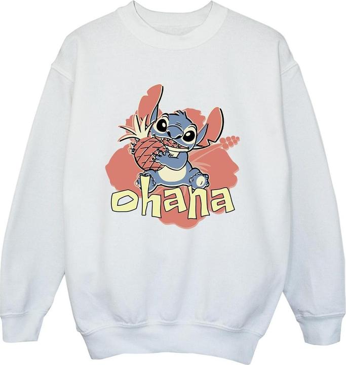 Disney Lilo And Stitch Ohana Pineapple Sweatshirt Jungen
