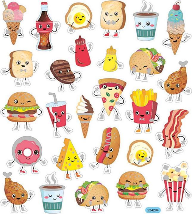 Produktbild Creativ Company Aufkleber Fast Food, 1 Blatt