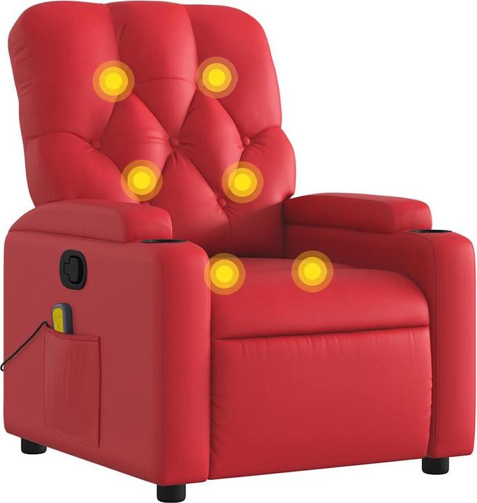 Actual product image VidaXL Massage chair imitation leather