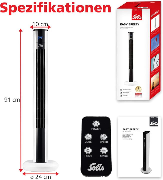 Productafbeelding Solis Easy Breezy 757 (58.50 dB)