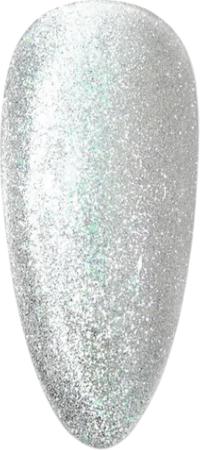 Immagine prodotto Canni Smalto gel Occhi di gatto Aurora Silver Glitter / JG01 UV/LED (Glitter argento, Smalto per unghie effetto gel)