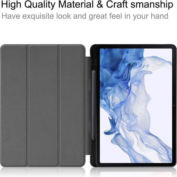 Actual product image MU Classic Triple foldable leather cover (Galaxy Tab S8)